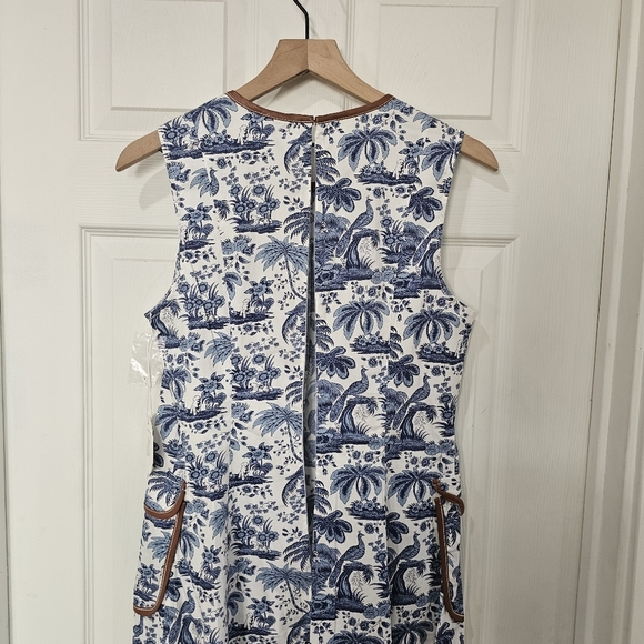 Staud Bait Toile Sleeveless Midi Dress - Picture 7 of 10